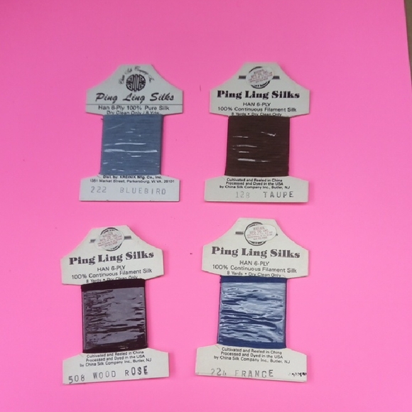 Art | 4 Ping Ling Silks Hand Dyed Silk Threads | Poshmark